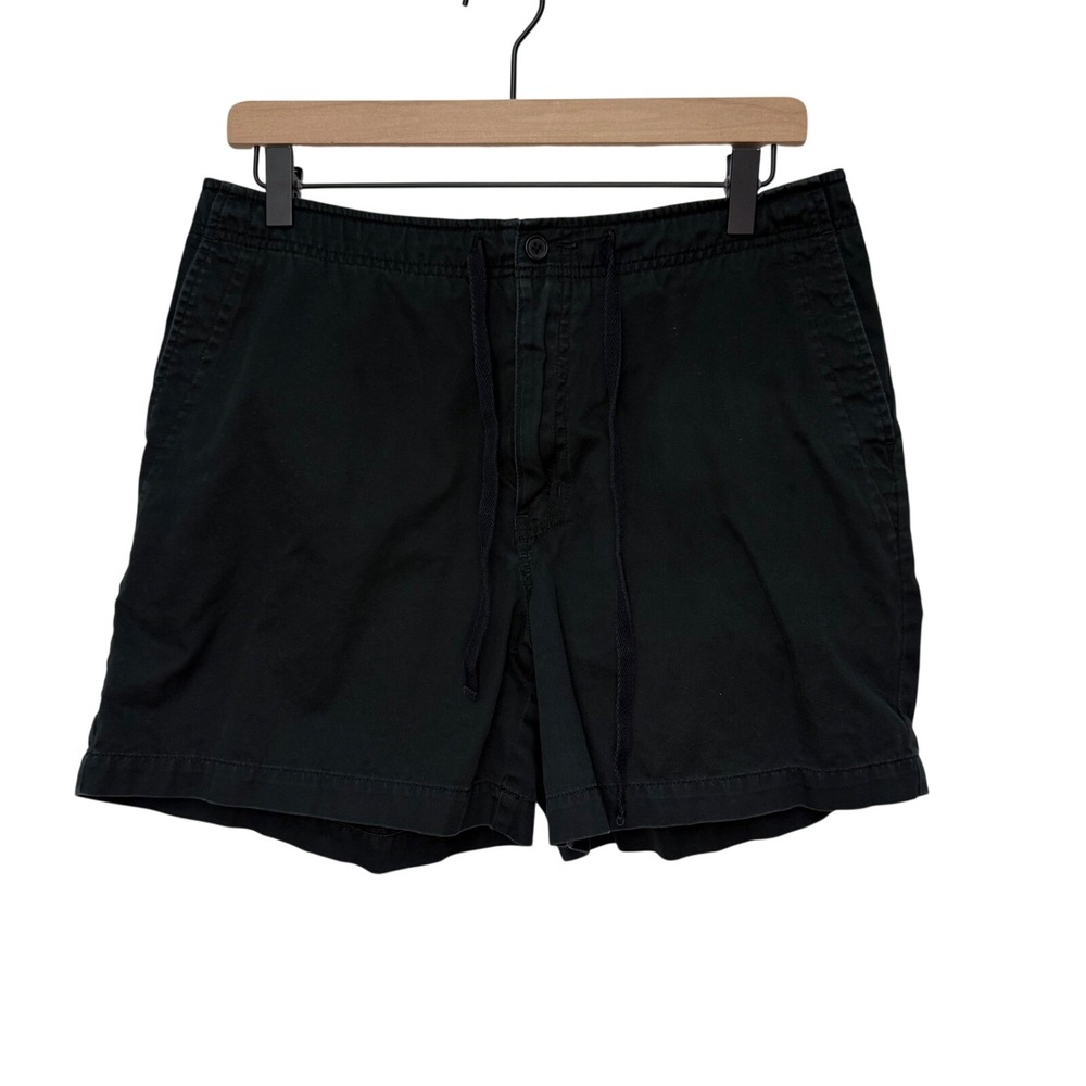 Eddie Bauer Womens Black Cotton Blend Casual Outdoor Shorts size 12